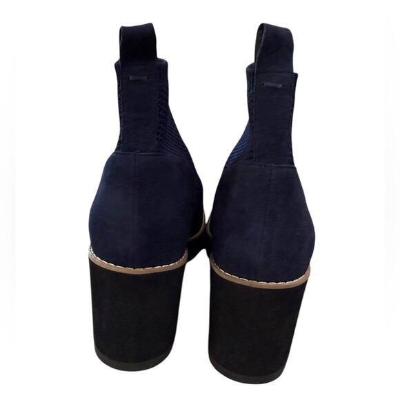 NWOT Eileen Fisher Quill Stretch Navy Booties – Sz 11 - Picture 7 of 8